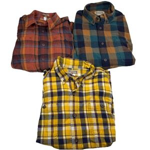 Duluth Trading Flannel 3 Shirt Lot Men's XL Multicolor Plaid GUC
